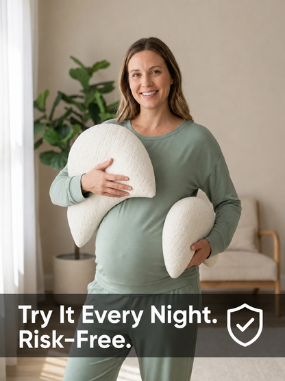 Can't Sleep Through the Night Anymore? The U-Shaped Pillow Built for Full-Body Support — By Trimester 3