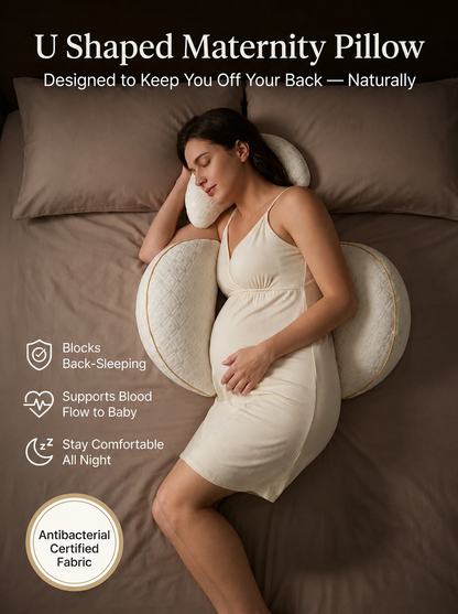 Can't Sleep Through the Night Anymore? The U-Shaped Pillow Built for Full-Body Support — By Trimester 3