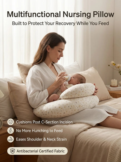 Recovering and Feeding at the Same Time? This Pillow Supports Your Body So You Can Focus on Baby