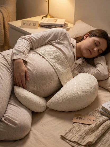 Can't Sleep Through the Night Anymore? The U-Shaped Pillow Built for Full-Body Support — By Trimester 3