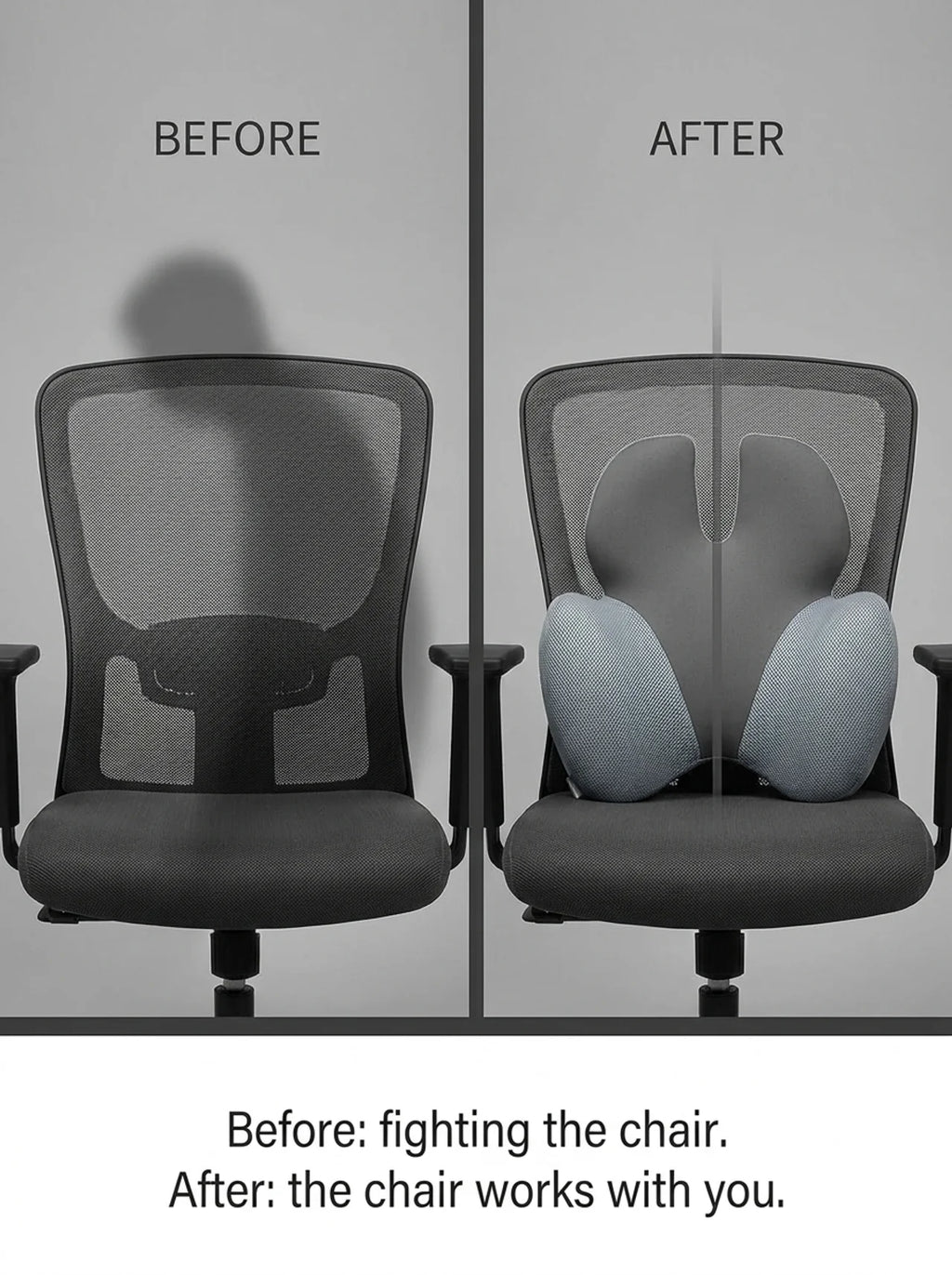 Nightbloom Memory Foam Lumbar Support Pillow