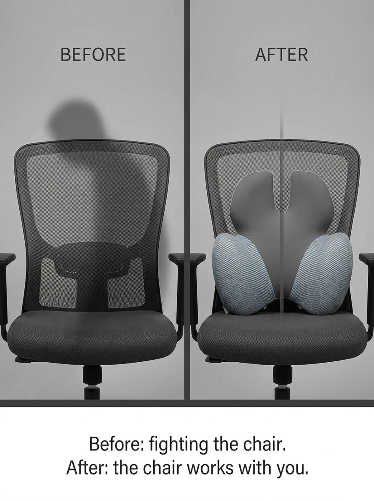 Nightbloom Memory Foam Lumbar Support Pillow