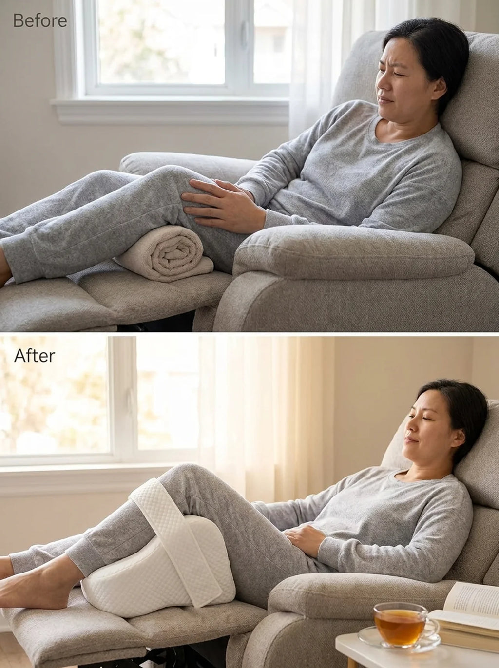 Nightbloom Contoured Knee Support Pillow